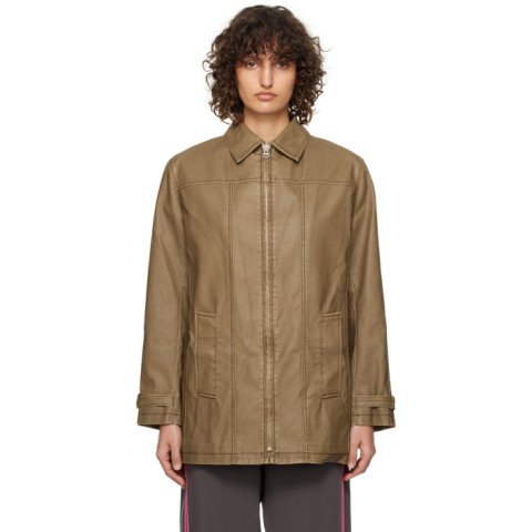 STUSSY Brushed Moleskin Chore Jacket Ｓ Stussy Brushed Moleskin Chore Jacket Cognac men store