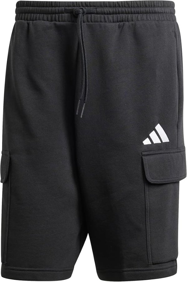 Essentials Men's Fleece Cargo Shorts 10-Inch