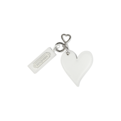 KIMHĒKIM Cow Leather Heart Key Ring