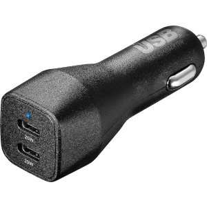 Insignia 车载充电器 40W双USB-C 黑色