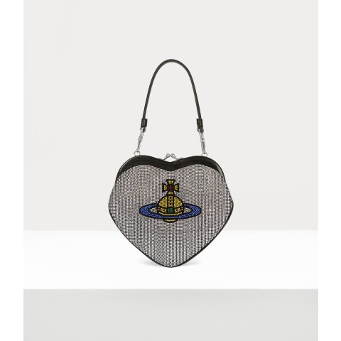 心形框架手袋 银色