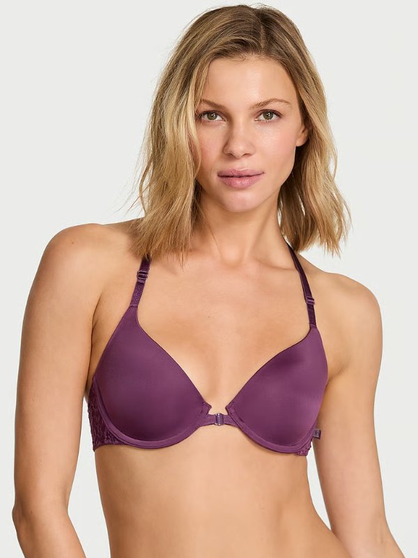 Smooth Lacie Front-Close Demi Bra