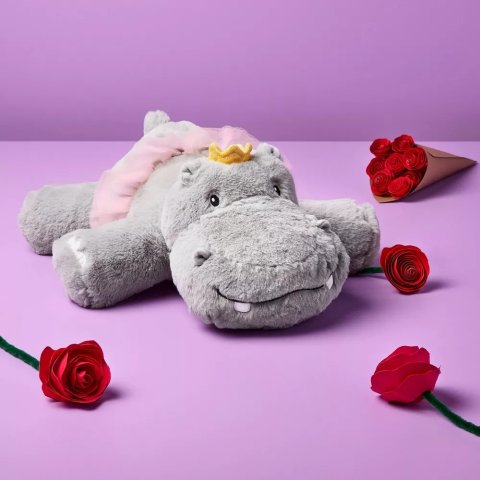 河马公主毛绒玩具 14英寸