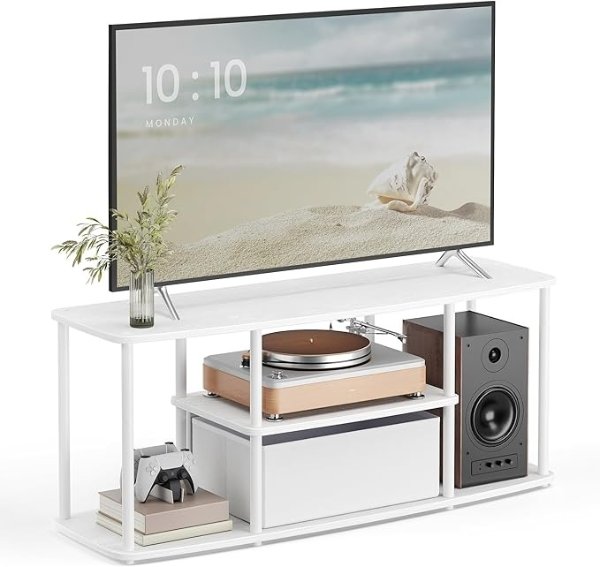 SONGMICS TV Stand ULTV500W01 Snow White 43 Inch