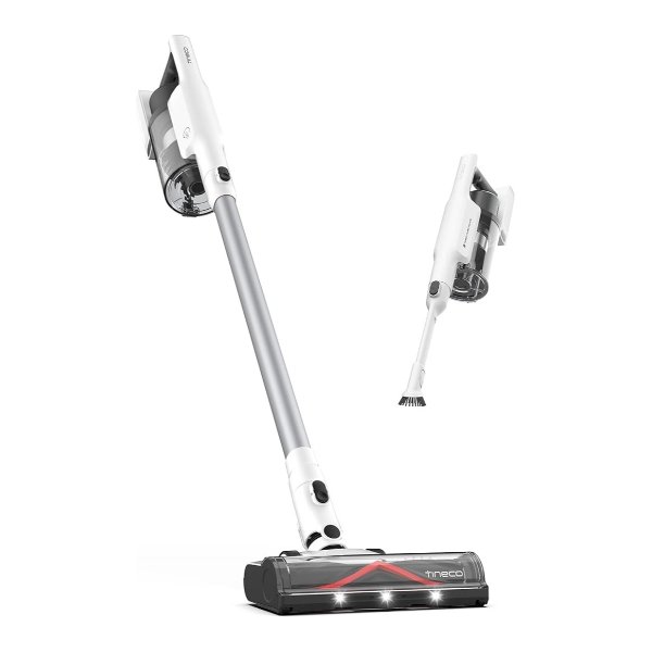 A30S Cordless Stick Vacuum Cleaner, 160W Suction, 60Min Runtime, 1L Larger Dustbin, ZeroTangle Brush, PureCyclone Tech, LED Headlight