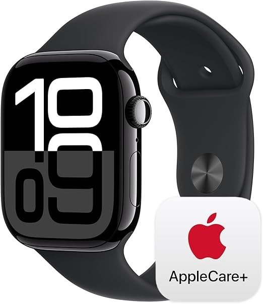 Watch Series 10 GPS Cellular 46mm Jet Black Aluminium with Black Sport Band
