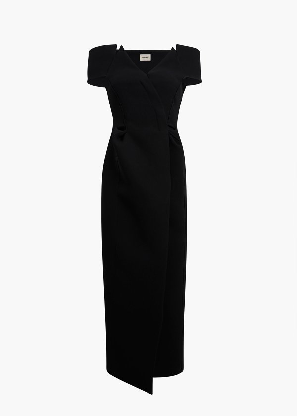 Gene Dress Double-Faced Italian Crepe