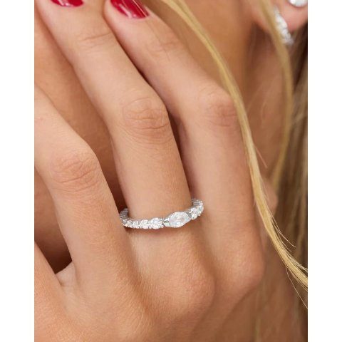 The Maven Gold Ring White Diamondettes