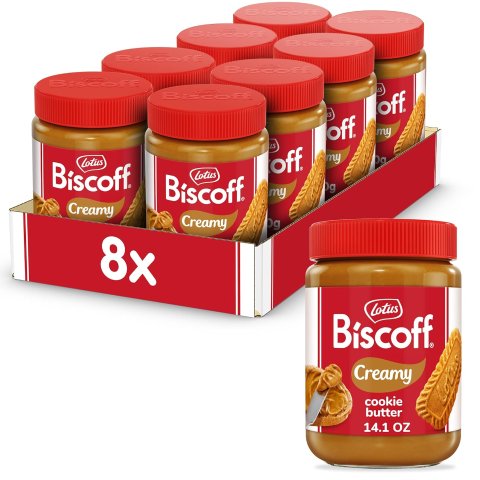 Biscoff Cookie Butter Spread Creamy 8 Pack