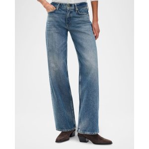 Rag & Bone Saige 低腰直筒牛仔裤