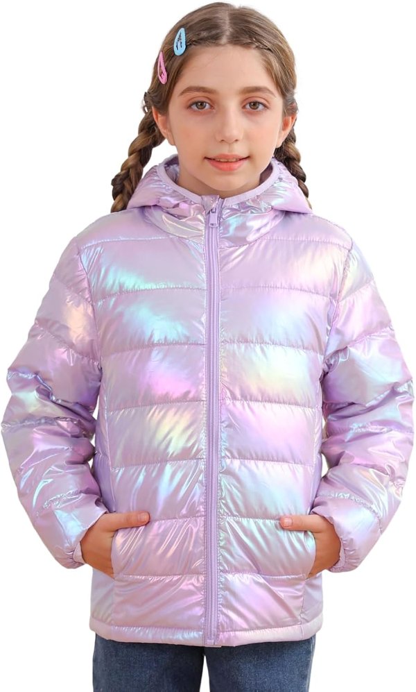 Enlifety Kids Hooded Lightweight Puffer Jacket