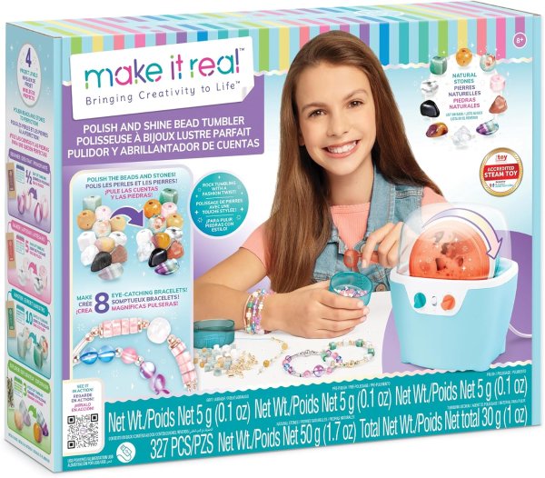 Make It Real Rock Tumbler 327pc Jewelry Kit