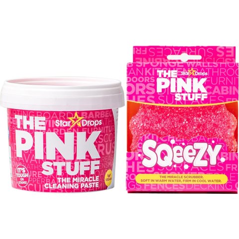 Stardrops The Pink Stuff Cleaning Paste and Sponge Set