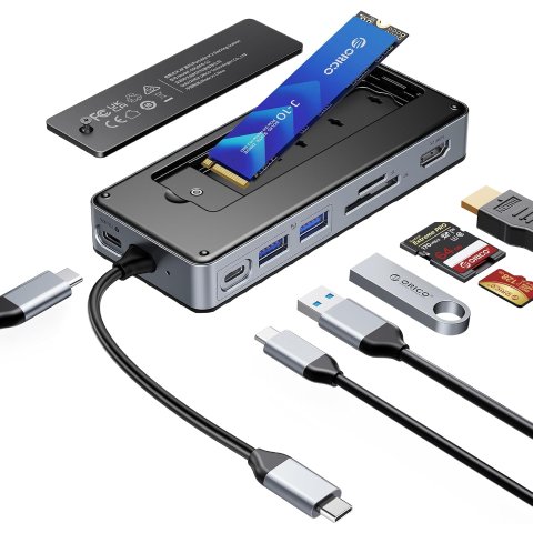  8合1 USB-C集线器 10Gbps