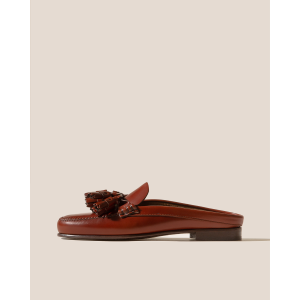 HEREU BORLADA 流苏乐福穆勒鞋 西班牙全粒面小牛皮