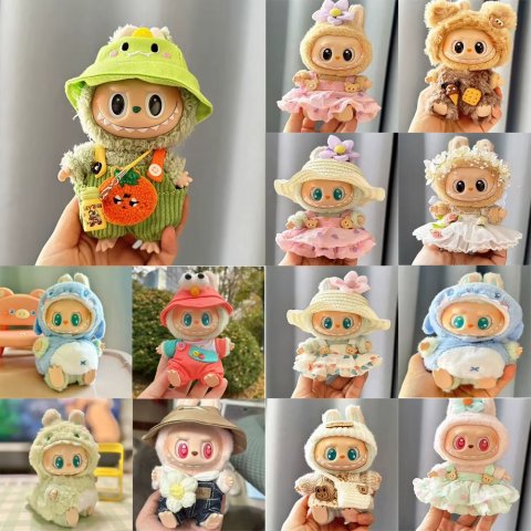 Labubu 17cm Doll Denim Outfit Set