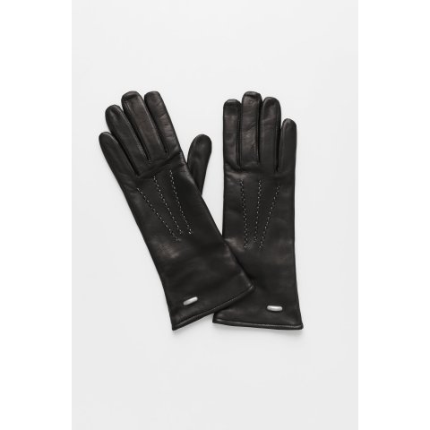 Black Leather Gloves