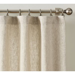 Pottery Barn 亚麻窗帘 100英寸宽 96英寸长