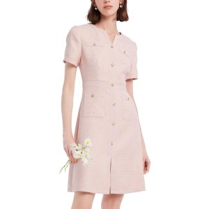 GOELIA 短袖蕾丝A字裙