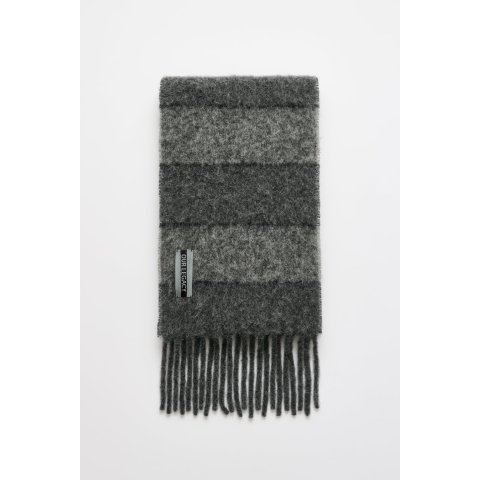 Our LegacyStatic Stripe Fuzzy Alpaca Scarf