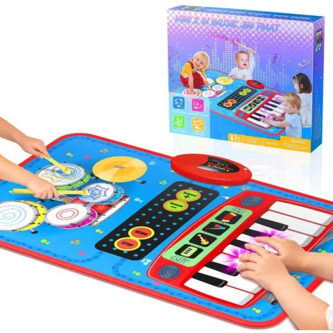 Oripira 钢琴+架子鼓2合一游戏垫