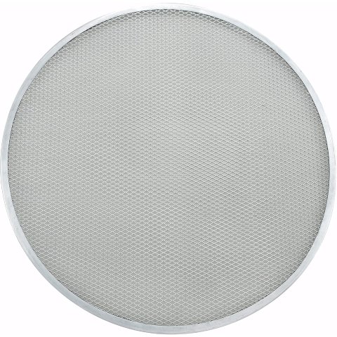 Winco 18 Inch Seamless Aluminum Pizza Screen Silver