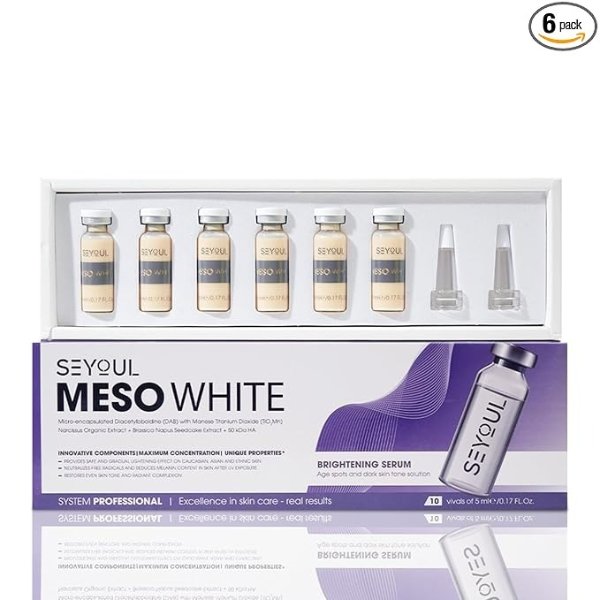 Meso White Facial Serum Ampoules 6 Vials Niacinamide