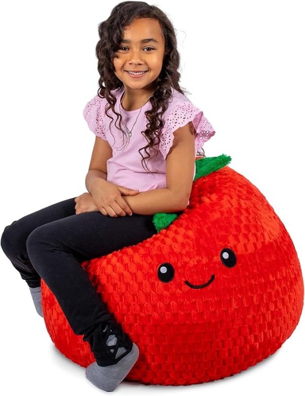 Big Joe Strawberry Kids Bean Bag Chair Ultra-Soft 2.5ft