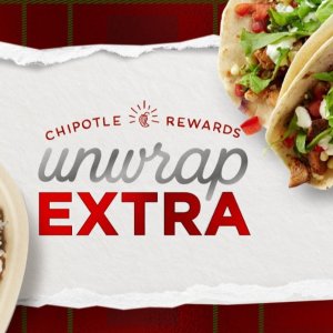 12/20 穿毛衣，送主菜Chipotle 新一轮请吃饭活动，12月前3个周六买一送一