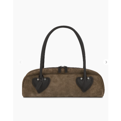 KIMHĒKIM Suede Flute Bag Brown