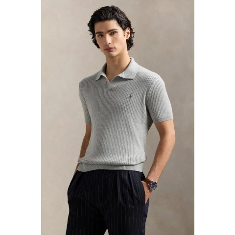 Polo Ralph LaurenCotton Johnny领针织翻领衫