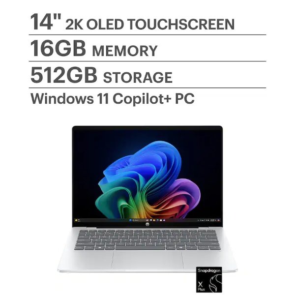 OmniBook 5 14" OLED Touch Laptop 16GB 512GB Silver