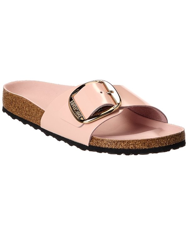Madrid Narrow Big Buckle Patent Sandal
