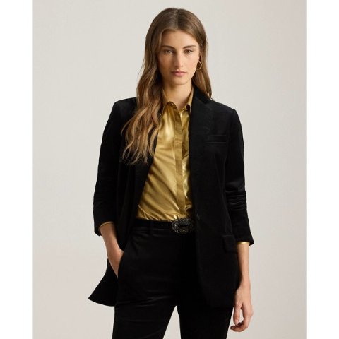 Ralph LaurenStretch Velvet Blazer