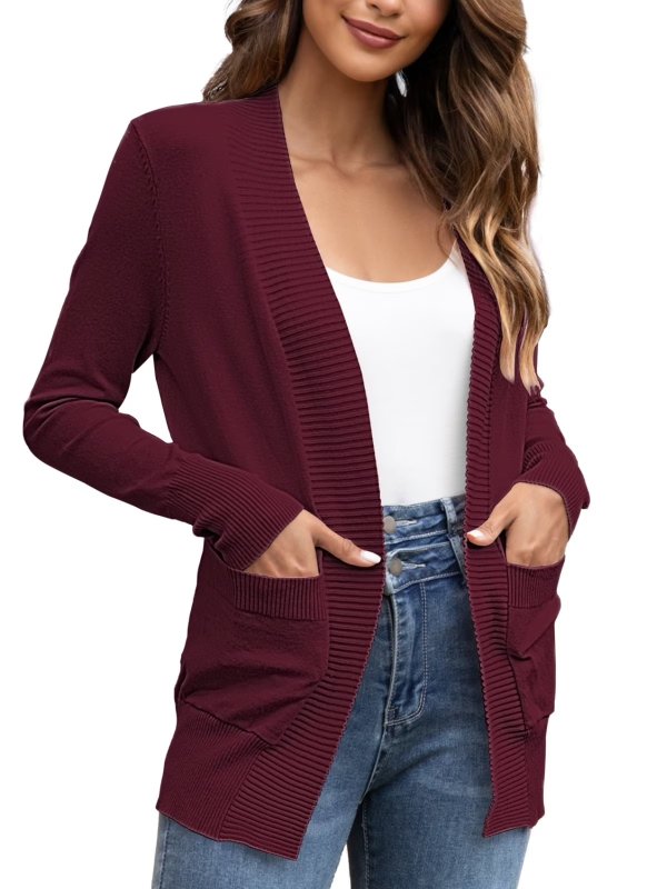 FOLUNSI Women’s Knit Cardigan S-2X