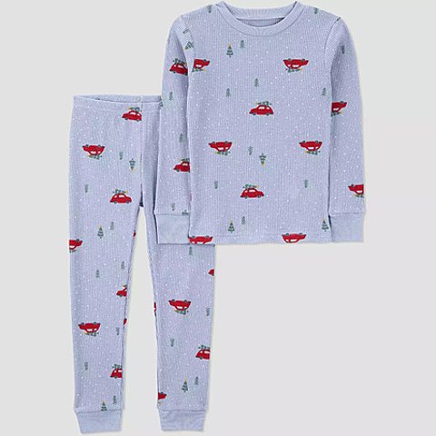 Carter s Just One You 儿童纯棉圣诞睡衣套装