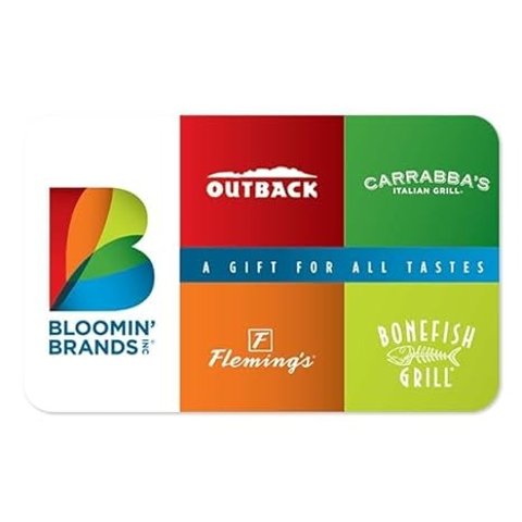 Bloomin  Brands 电子礼品卡
