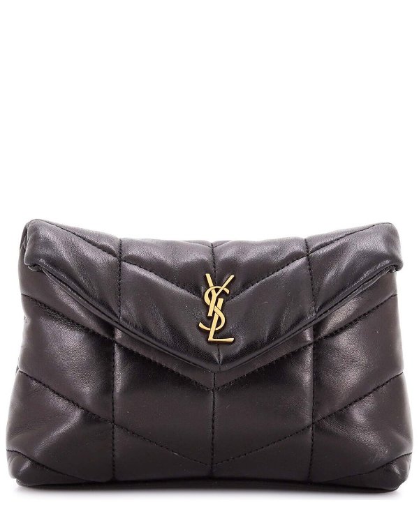  LouLou Small Black Sheep Leather Clutch