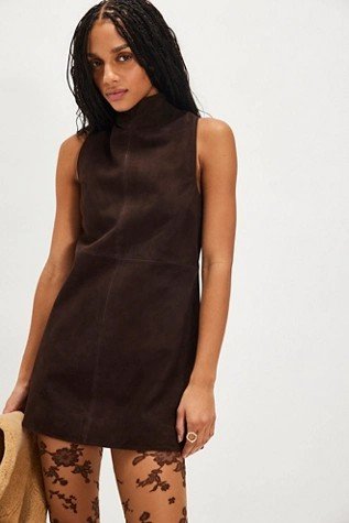 SER.O.YA Carina Suede Mini Dress