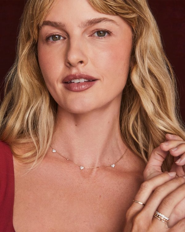 Madeline Strand Necklace 14K Yellow Gold 0.21ct White Diamond