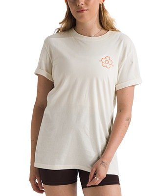 女士彩色花卉棉T恤