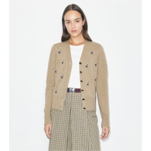 Tory Burch BIRDIE 羊绒刺绣开衫