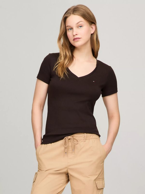 V-Neck 女士V领T恤