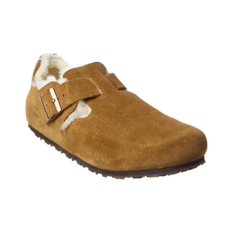 BirkenstockLondon 麂皮羊毛拖鞋
