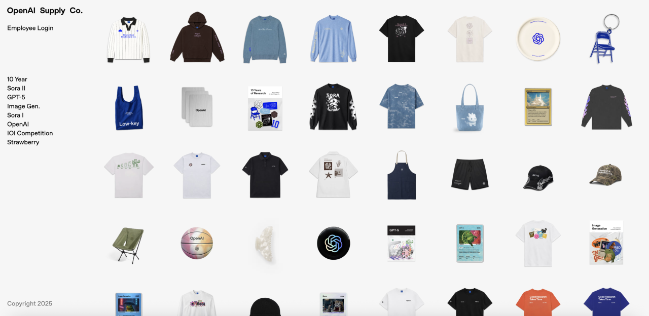 OMG！！OpenAI卖官方周边了！整的...