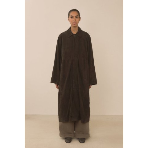 Lauren ManoogianSoft Natural Suede Car Coat