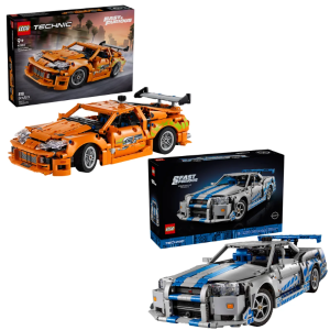 Lego 科技组 尼桑Skyline GT-R (R34) +丰田 Supra MK4