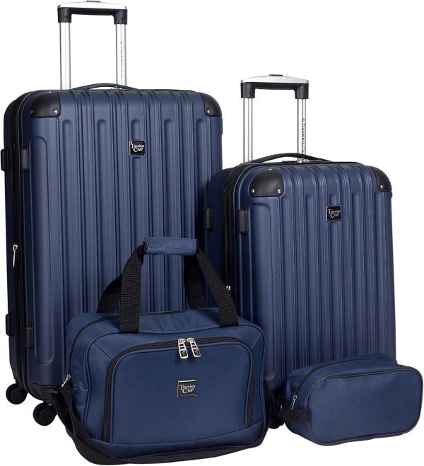 Midtown 4-Piece Hardside Luggage Set Navy Blue