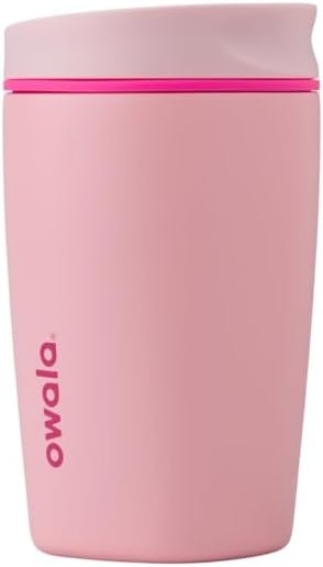 Owala SmoothSip Stainless Steel Coffee Tumbler 12oz Pink