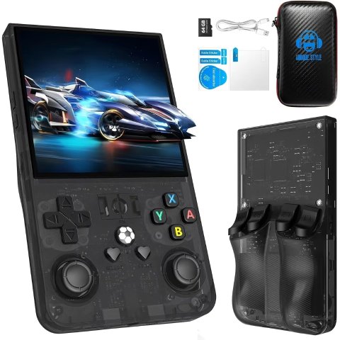 R36 MAX Handheld Gaming Console 4000mAh Battery